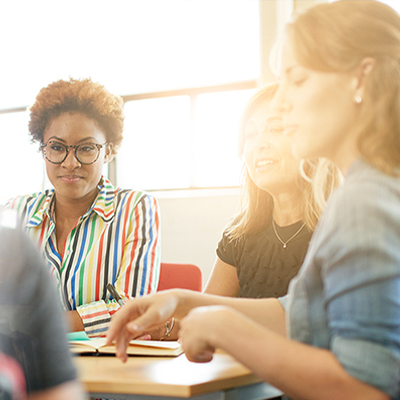 Diverse Professionals Working